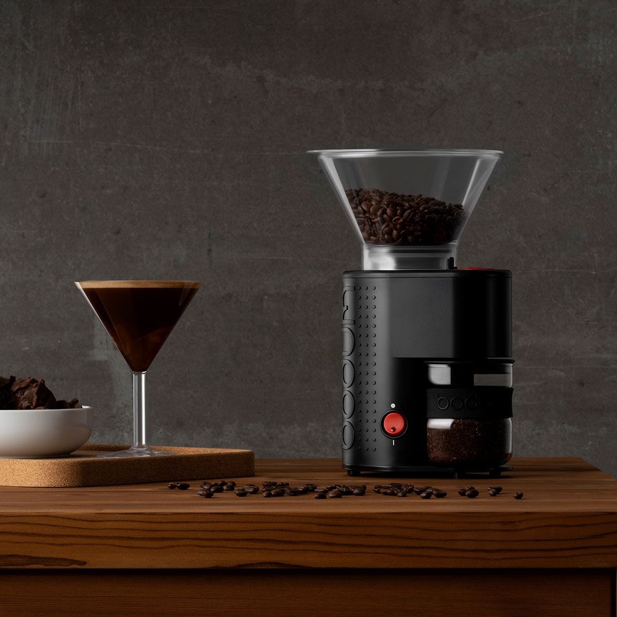 Bodum Chambord + Coffee Grinder, Starter Set for Home and Travel