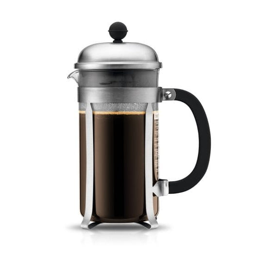 Bodum Essentials Chrome CHAMBORD 8 Cup French Press | 4 Colors