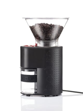 Bodum Essentials Matte Black Bodum Electric Burr Grinder | Matte Black & White