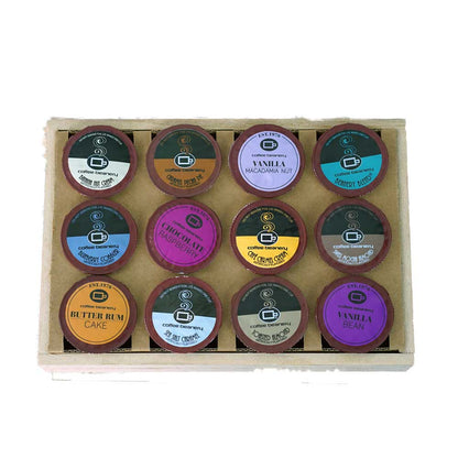 Coffee Beanery Coffee Gift Baskets 12 Days of Single Serve Pods Crate