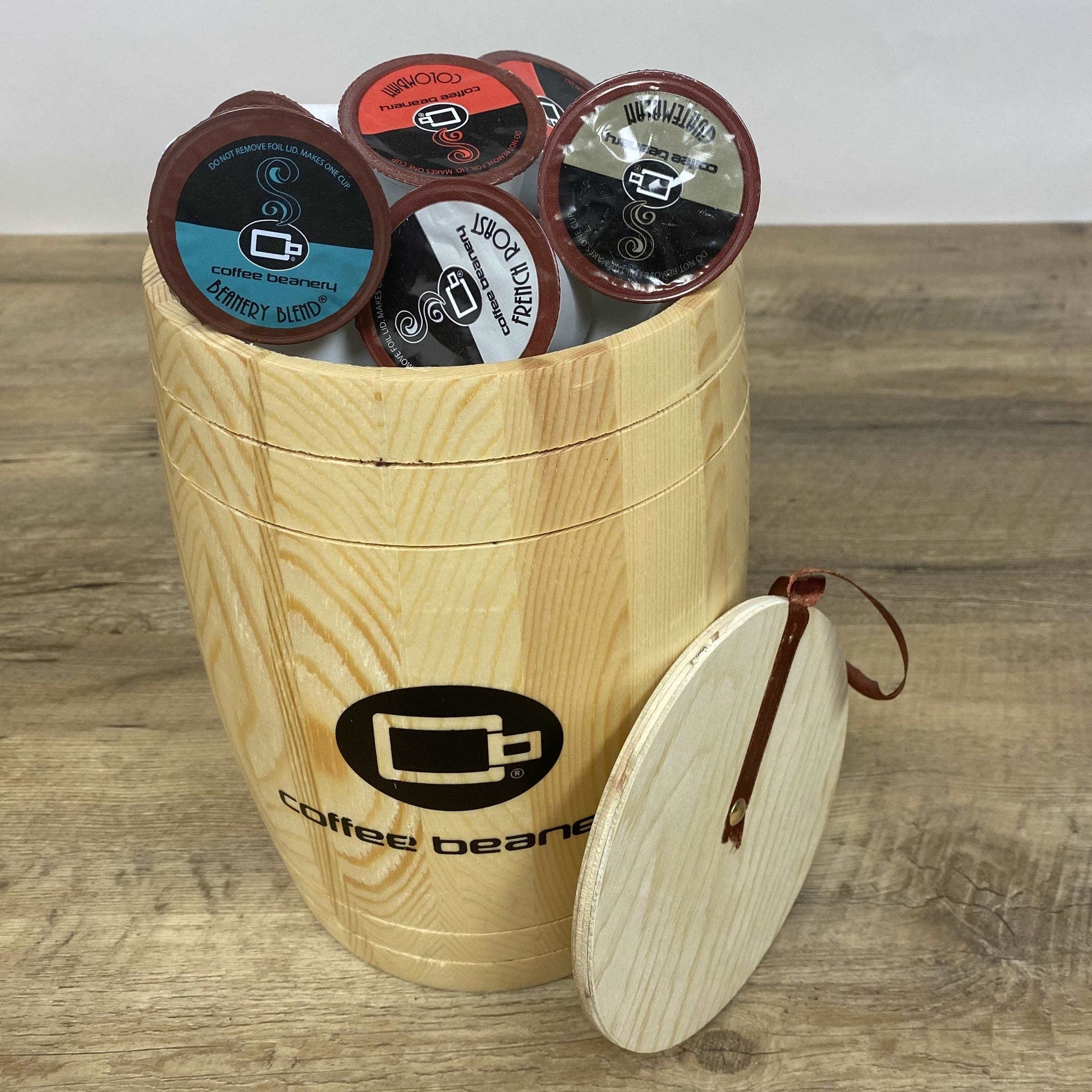 Coffee Beanery Coffee Gift Baskets Barrel of Specialty Coffee Pods