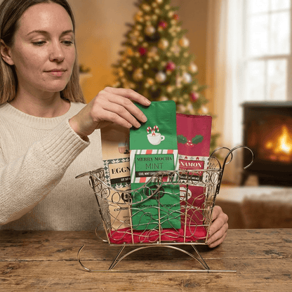 Coffee Beanery Coffee Gift Baskets Golden Sleigh of Coffee