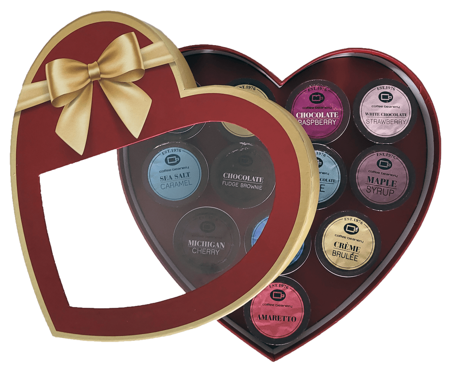Coffee Beanery Coffee Gift Baskets Heart Box Coffee Pod Collection