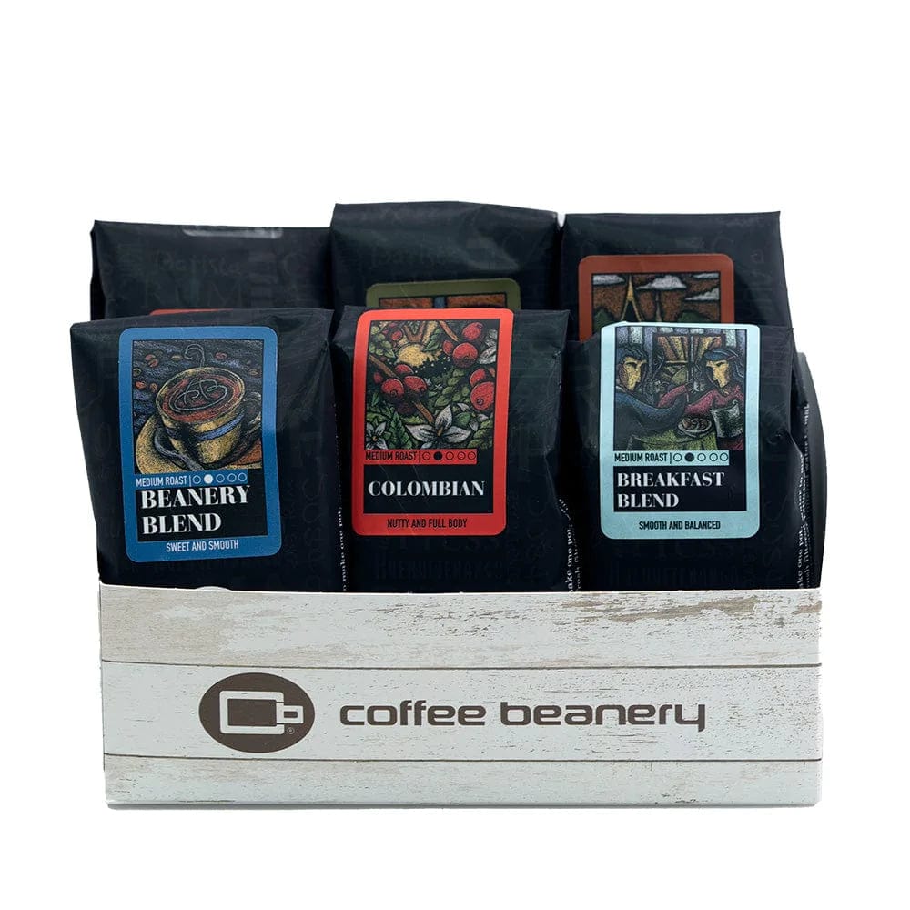 Coffee Beanery Coffee Gift Baskets Right Roast Sampler Gift Basket