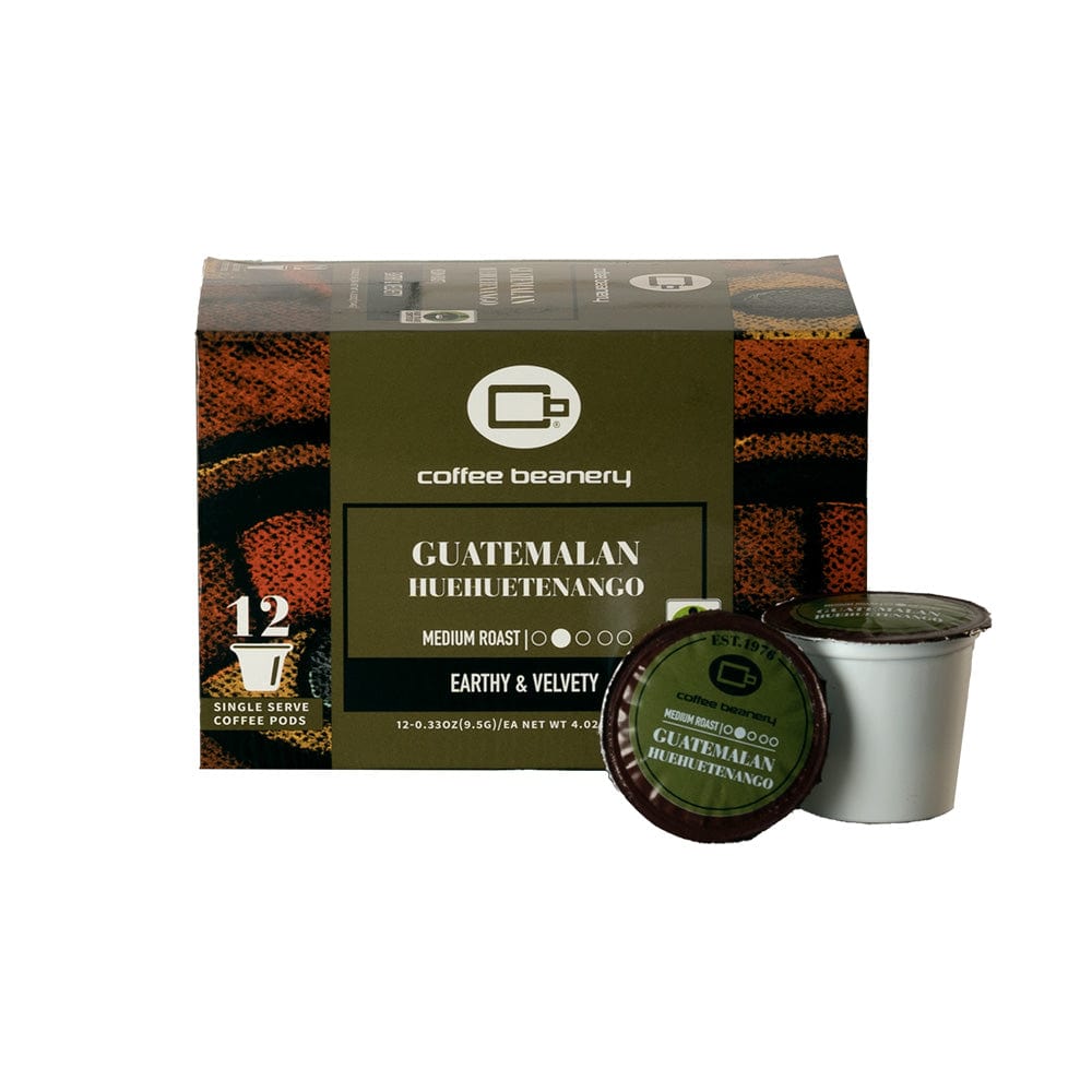 Coffee Beanery Coffee Pods 12ct Pods Guatemalan Huehuetenango Coffee Pods