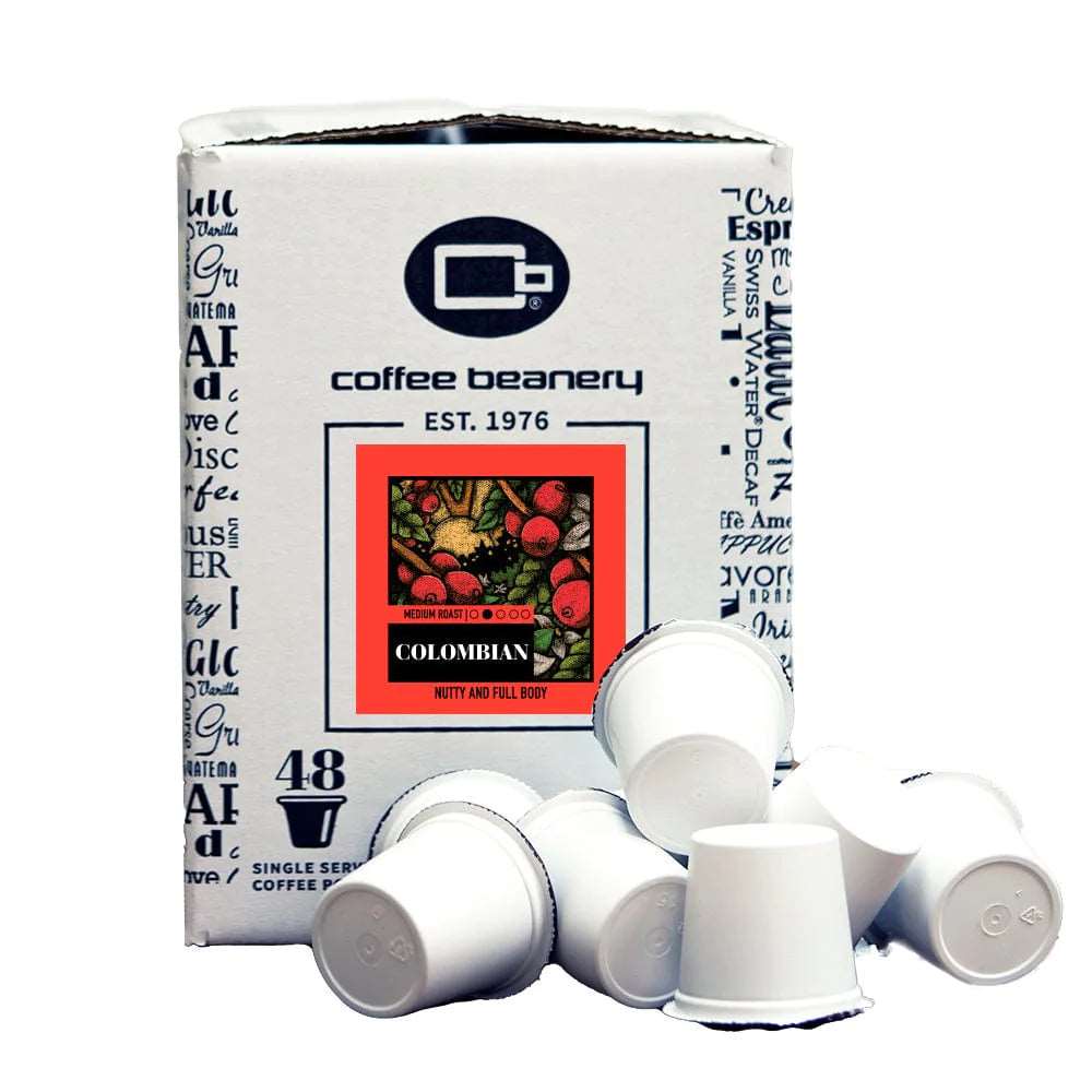 Coffee Beanery Coffee Pods 48ct Bulk Pods Colombian Coffee Pods