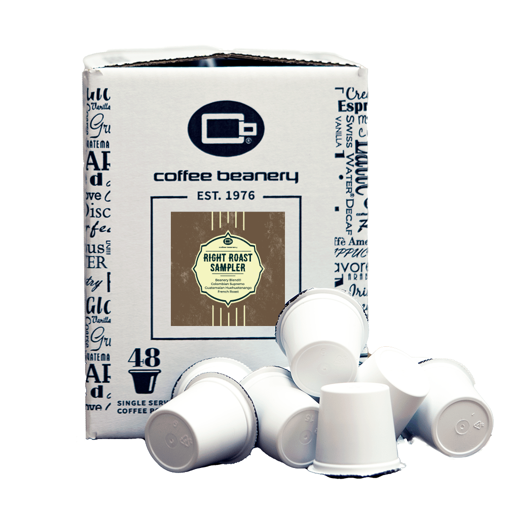 Coffee Beanery Coffee Pods 48ct Bulk Pods Right Roast® Coffee Pod Variety Pack