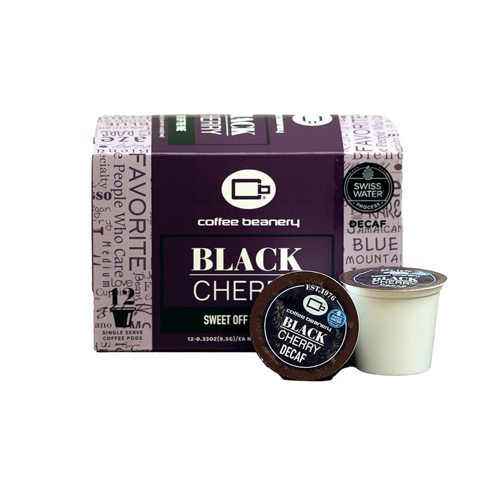Coffee Beanery Coffee Pods Decaf / 12ct Pods Black Cherry Flavored Coffee Pods