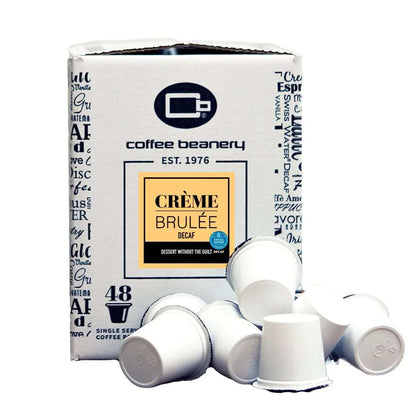 Coffee Beanery Coffee Pods Decaf / 48ct Bulk Pods Creme Brulee Flavored Coffee Pods