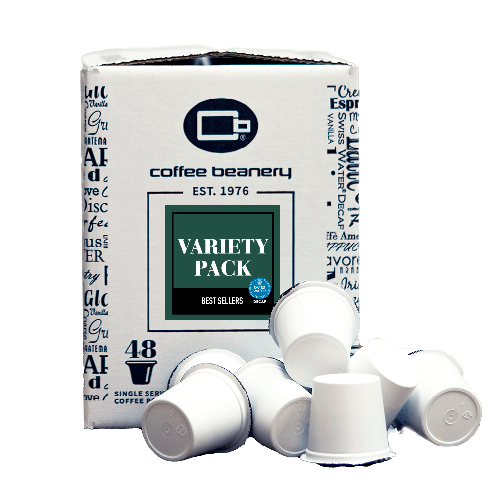 Coffee Beanery Coffee Pods Decaf / 48ct Bulk Pods I Want Them All Coffee Pod Variety Pack