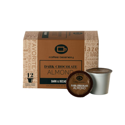 Coffee Beanery Coffee Pods Regular / 12ct Pods Dark Chocolate Almond Coffee Pods