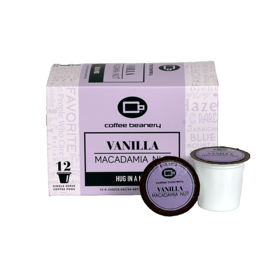 Coffee Beanery Coffee Pods Regular / 12ct Pods Vanilla Macadamia Nut Flavored Coffee Pods