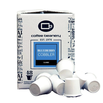 Coffee Beanery Coffee Pods Regular / 48ct Bulk Pods Blueberry Cobbler Flavored Coffee Pods