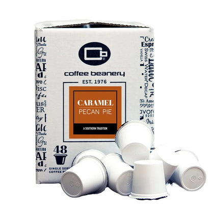 Coffee Beanery Coffee Pods Regular / 48ct Bulk Pods Caramel Pecan Pie Flavored Coffee Pods