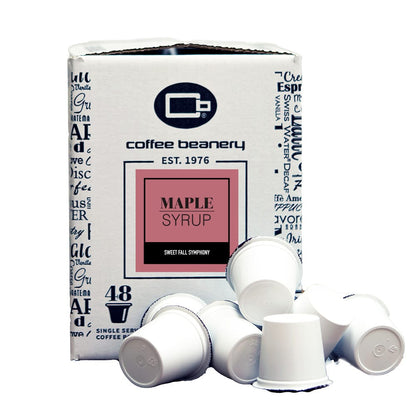Coffee Beanery Coffee Pods Regular / 48ct Bulk Pods Maple Syrup Flavored Coffee Pods