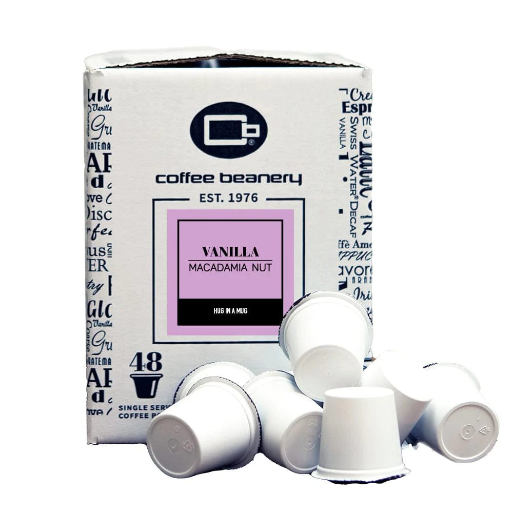Coffee Beanery Coffee Pods Regular / 48ct Bulk Pods Vanilla Macadamia Nut Flavored Coffee Pods