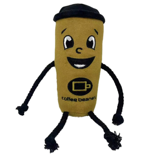 Coffee Beanery Plush Dog Toy