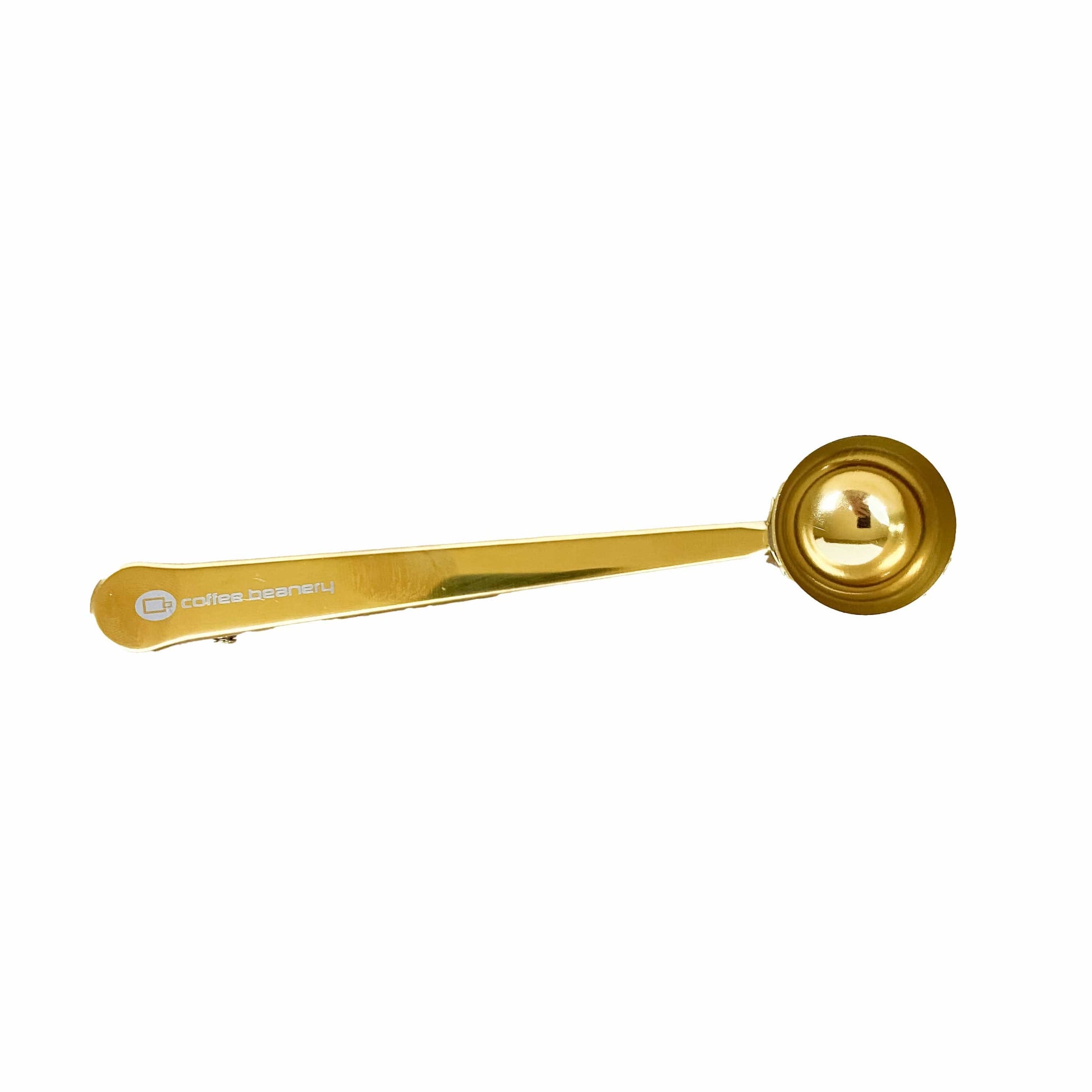 Coffee Beanery Essentials Gold Bag Clip with Scoop