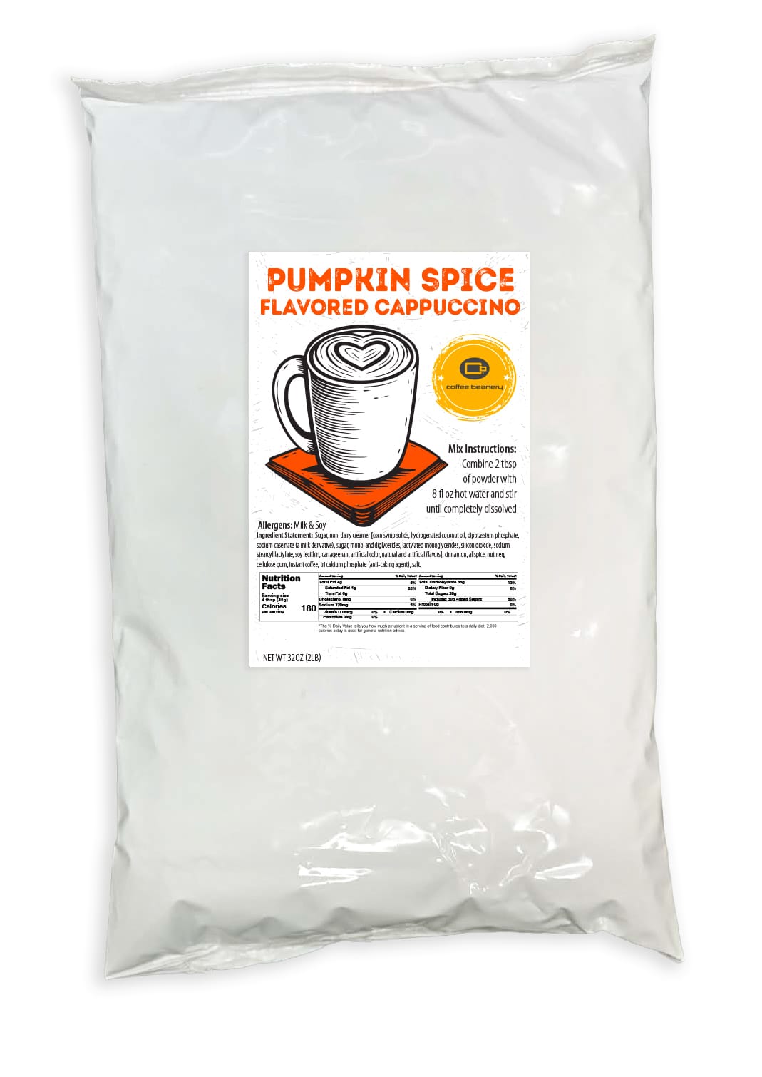 Coffee Beanery Essentials Pumpkin Spice Cappuccino Mix