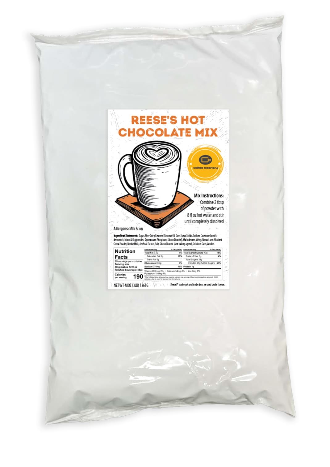 Coffee Beanery Essentials REESE'S® Hot Chocolate Mix - 3lb Bag