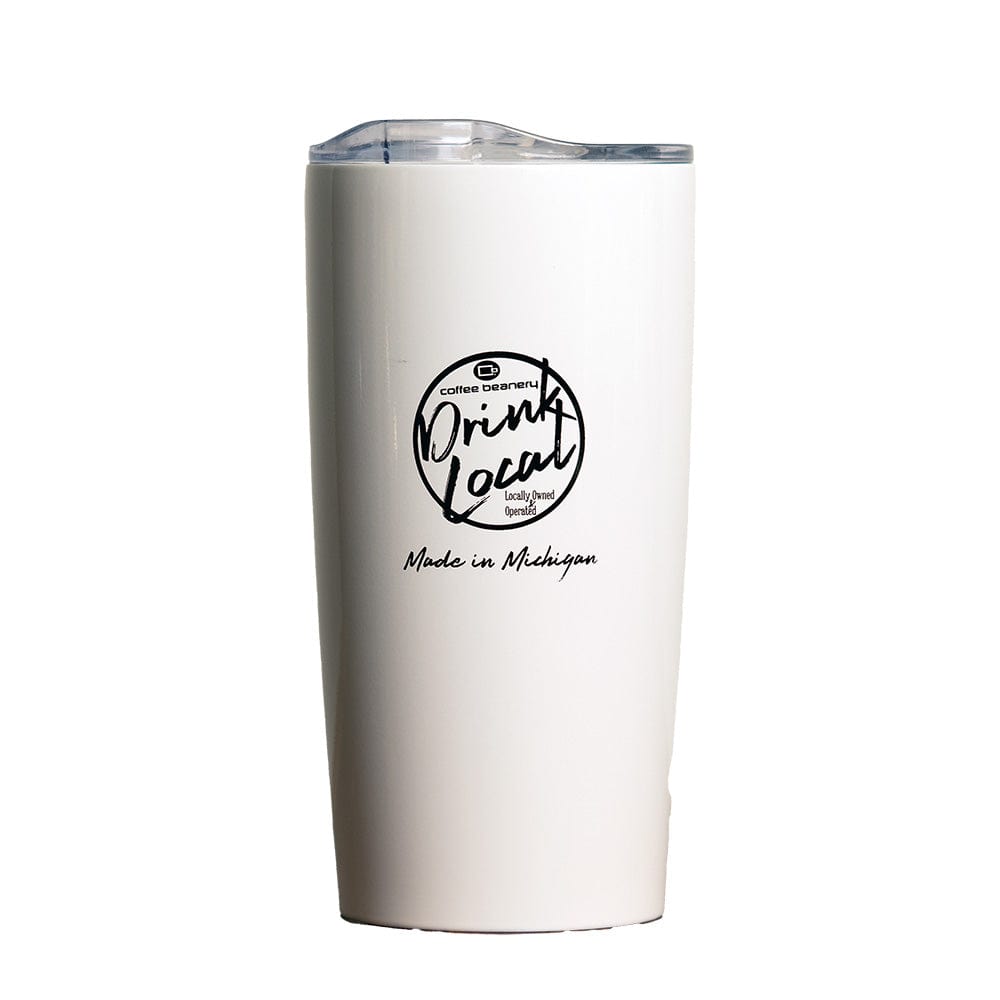 Coffee Beanery Essentials White Drink Local 20oz Stainless Tumbler | 2 Colors