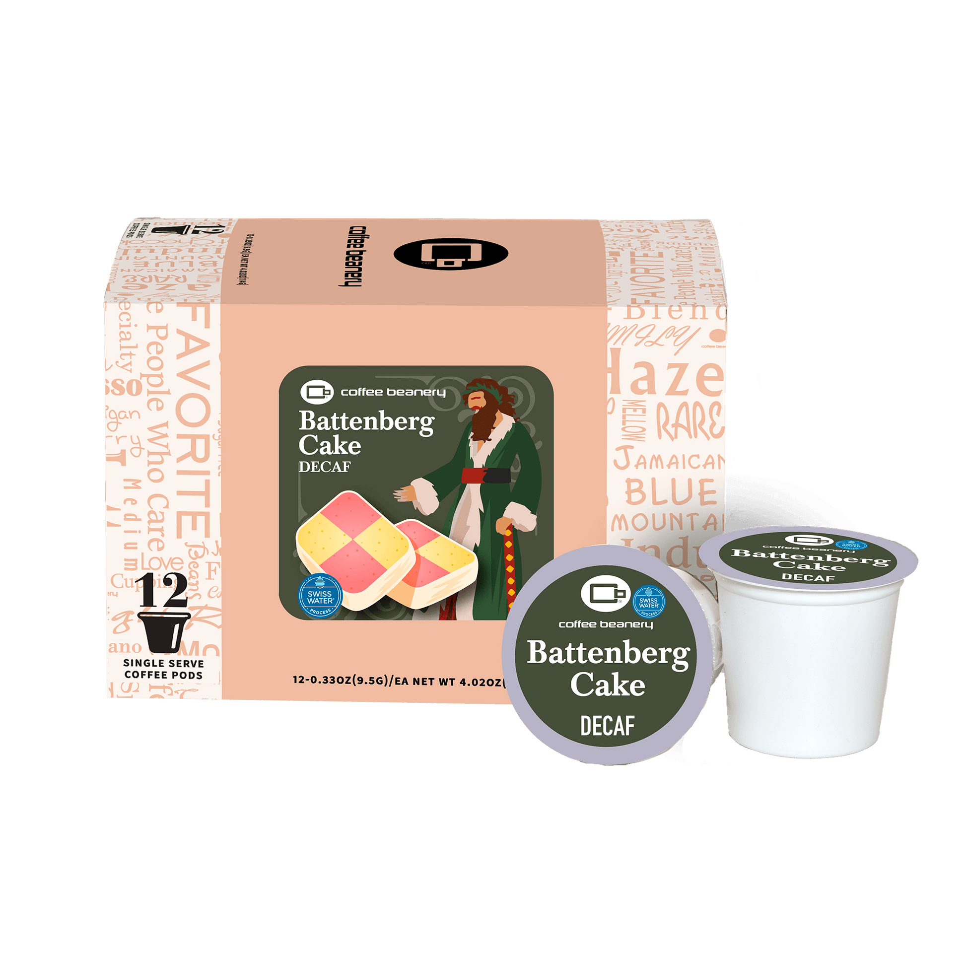Coffee Beanery Exclusive 12ct Pods / Decaf / Automatic Drip 1 left! Battenberg Cake Flavored Coffee | December 2025