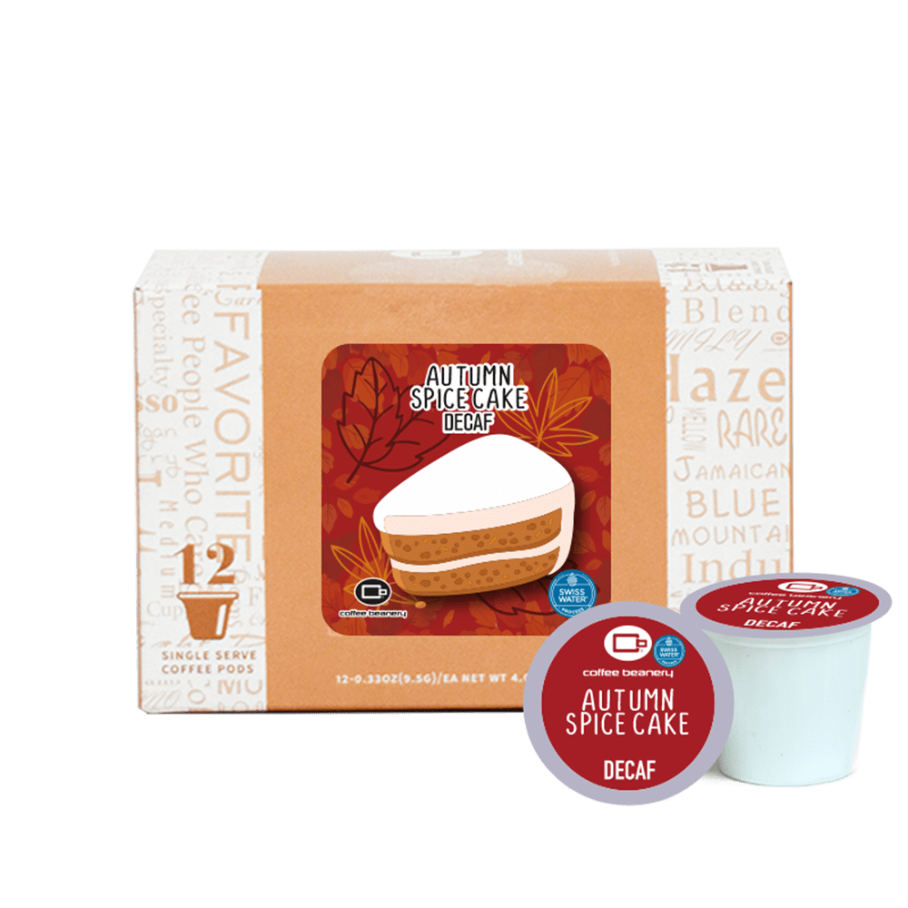 Coffee Beanery Exclusive 12ct Pods / Decaf / Automatic Drip Autumn Spice Cake Flavored Coffee | November 2025