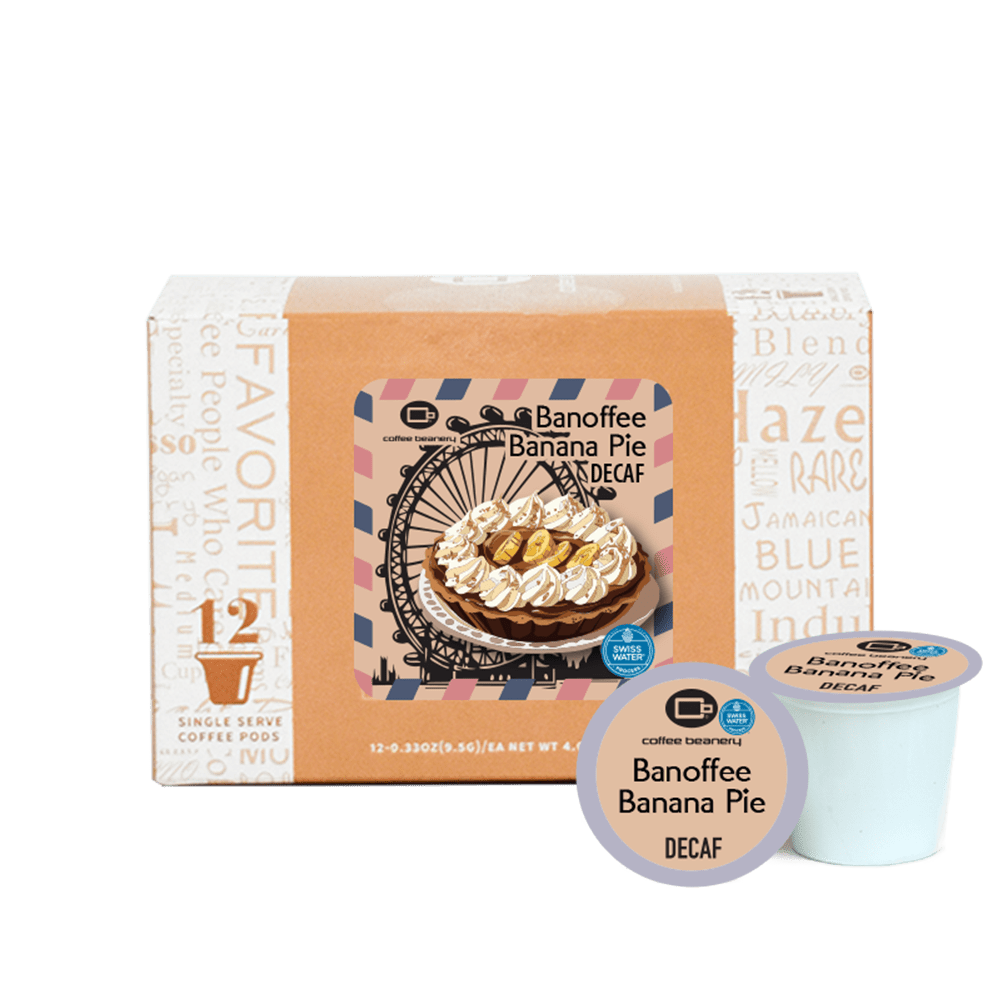 Coffee Beanery Exclusive 12ct Pods / Decaf / Automatic Drip Banoffee Banana Pie Flavored Coffee | July 2025