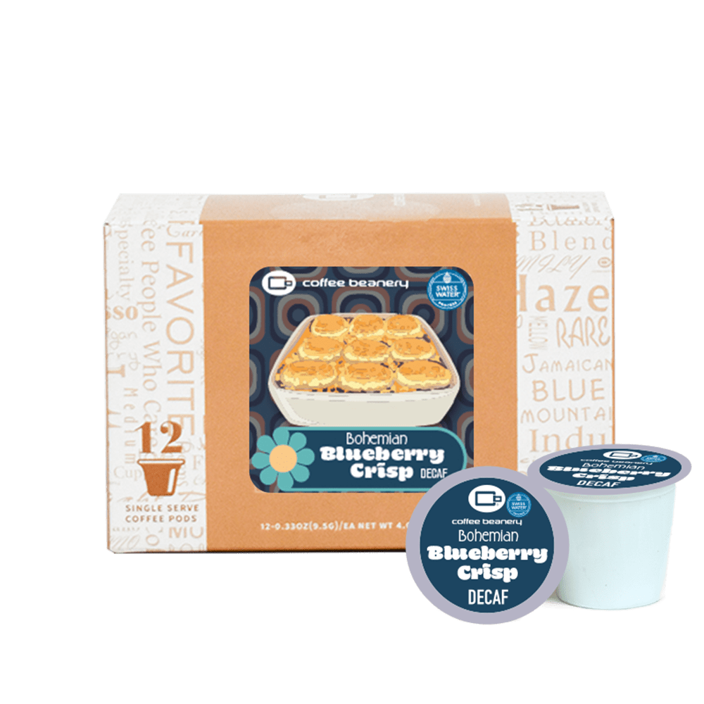 Coffee Beanery Exclusive 12ct Pods / Decaf / Automatic Drip Bohemian Blueberry Crisp Flavored Coffee | September 2025 VIP