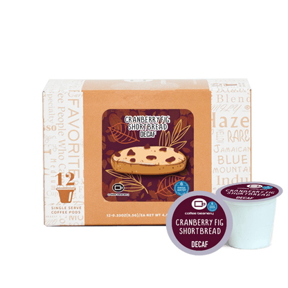 Coffee Beanery Exclusive 12ct Pods / Decaf / Automatic Drip Cranberry Fig Shortbread Flavored Coffee | November 2025