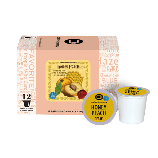 Coffee Beanery Exclusive 12ct Pods / Decaf / Automatic Drip Honey Peach Flavored Coffee | April 2026