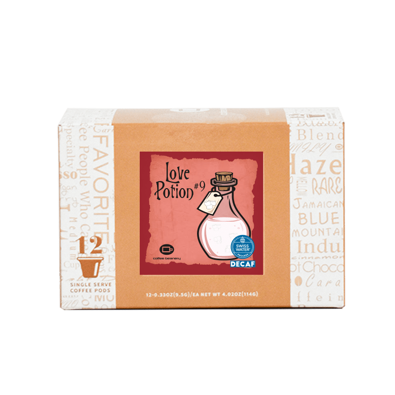 Coffee Beanery Exclusive 12ct Pods / Decaf / Automatic Drip Love Potion #9 Flavored Coffee | October 2023
