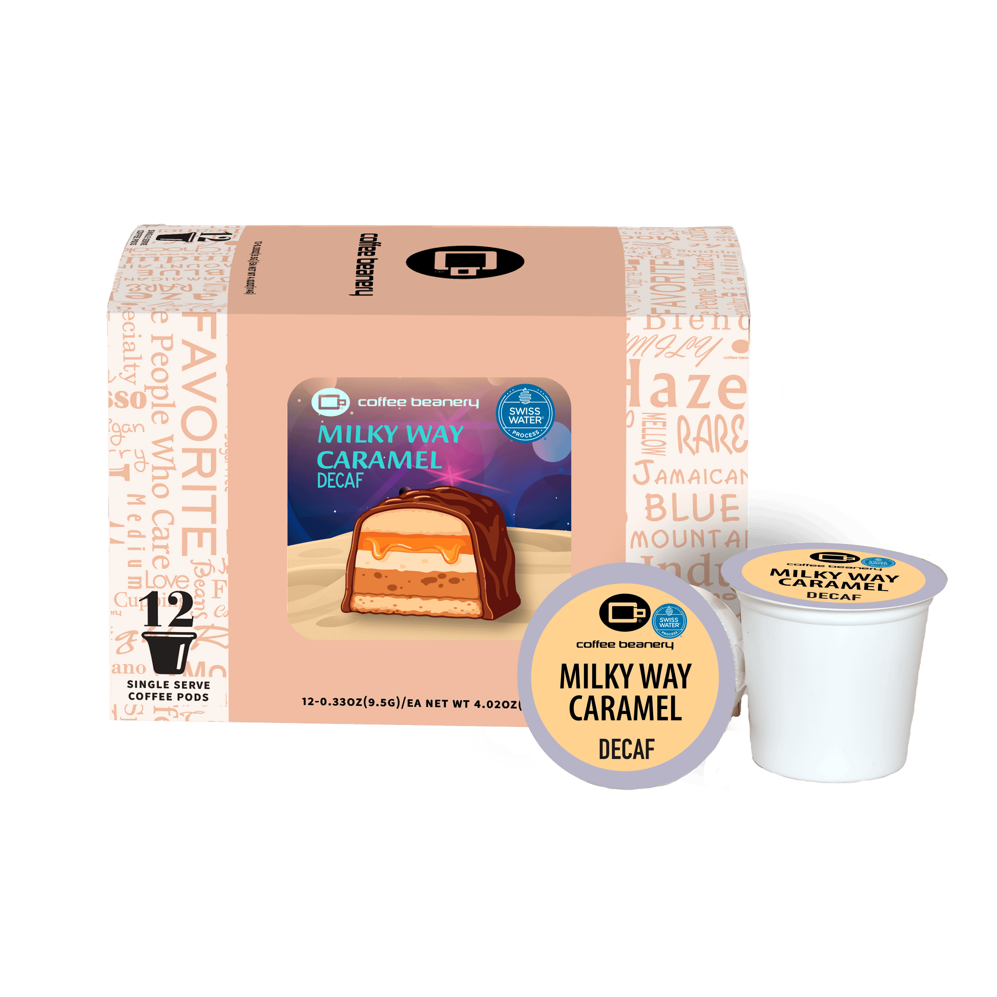 Coffee Beanery Exclusive 12ct Pods / Decaf / Automatic Drip Milky Way Caramel Flavored Coffee | June 2026