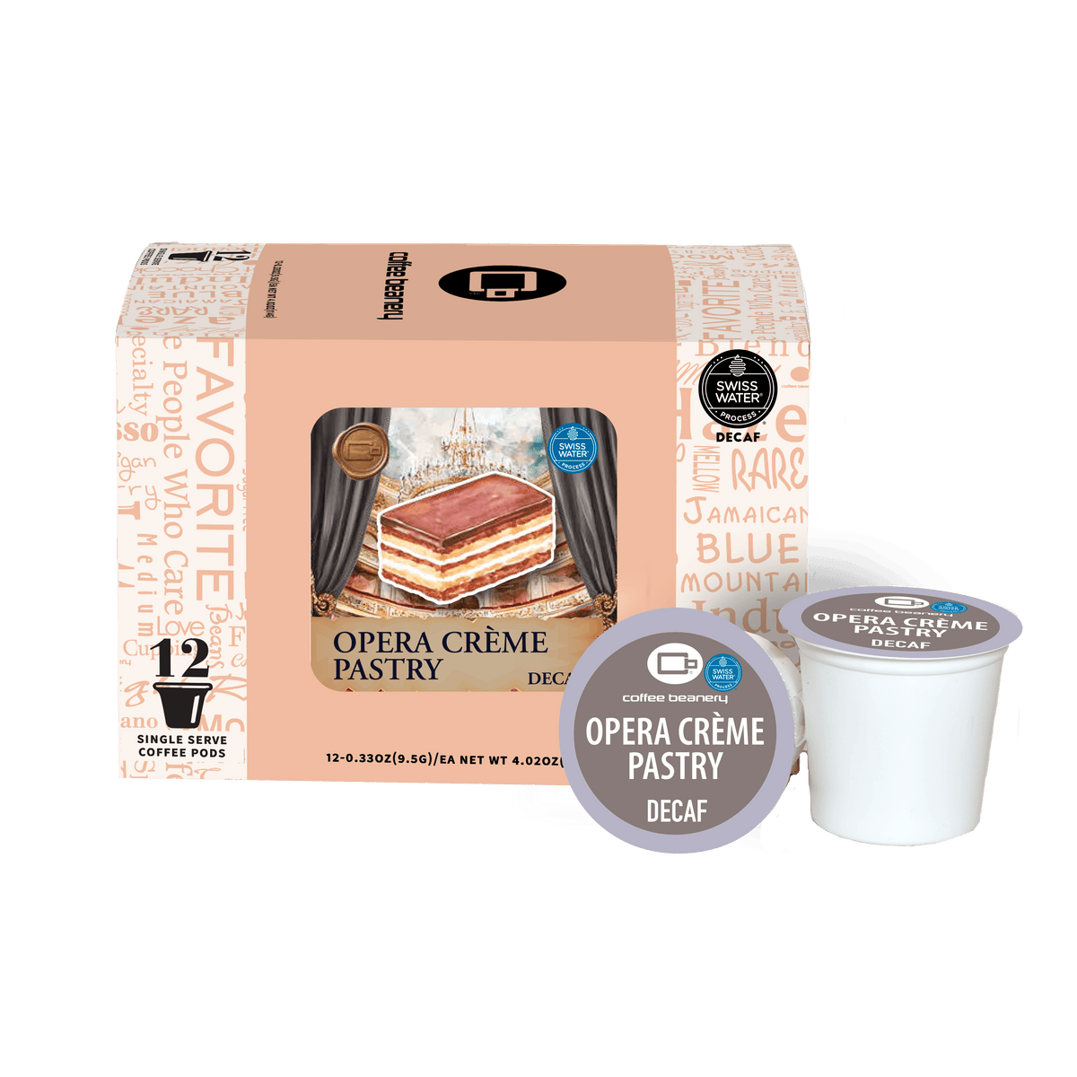 Coffee Beanery Exclusive 12ct Pods / Decaf / Automatic Drip Opera Crème Pastry Flavored Coffee | October 2026 VIP