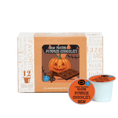 Coffee Beanery Exclusive 12ct Pods / Decaf / Automatic Drip Phantom Pumpkin Chocolate Flavored Coffee | October 2025