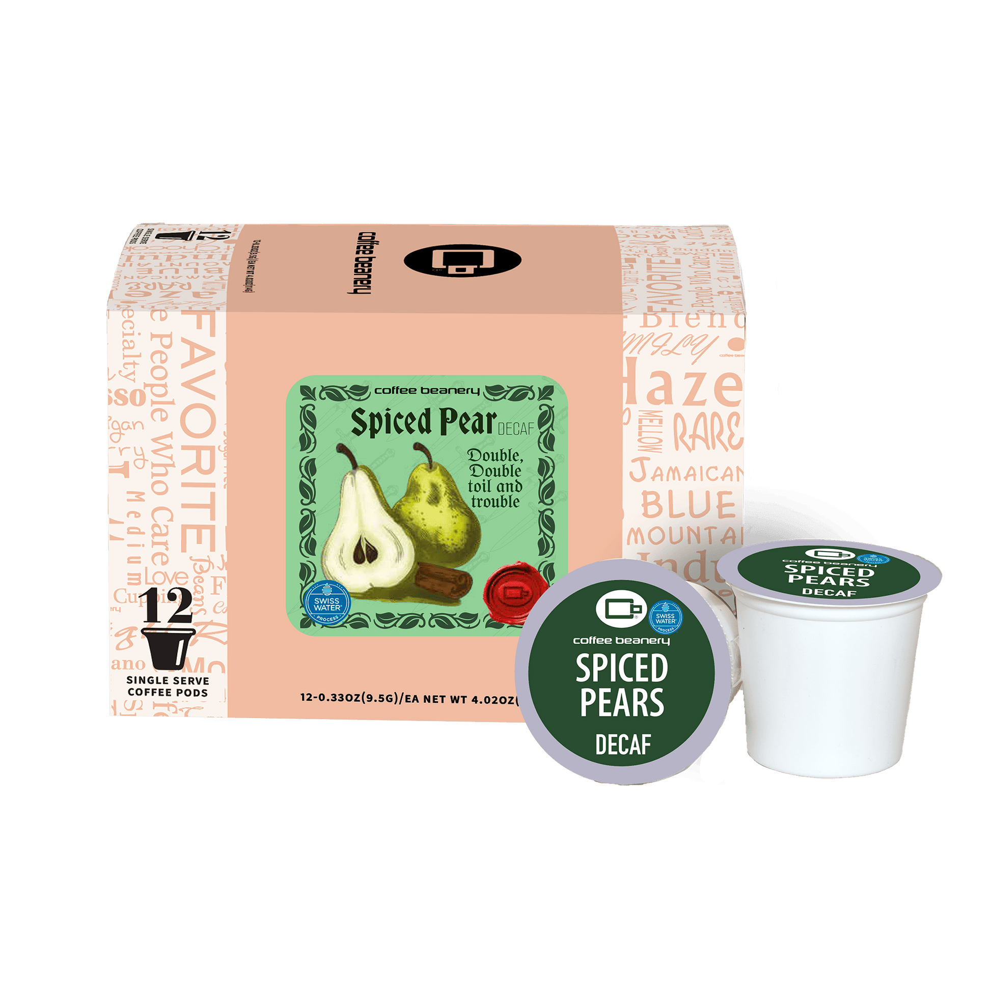 Coffee Beanery Exclusive 12ct Pods / Decaf / Automatic Drip Spiced Pear Flavored Coffee | April 2026
