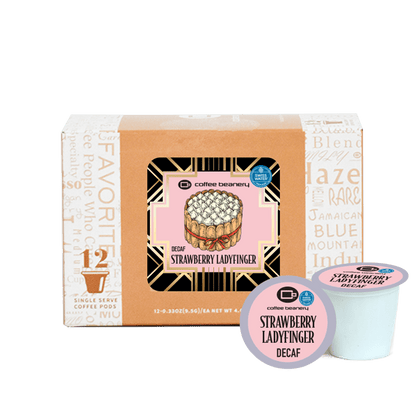 Coffee Beanery Exclusive 12ct Pods / Decaf / Automatic Drip Strawberry Ladyfingers Flavored Coffee | August 2025