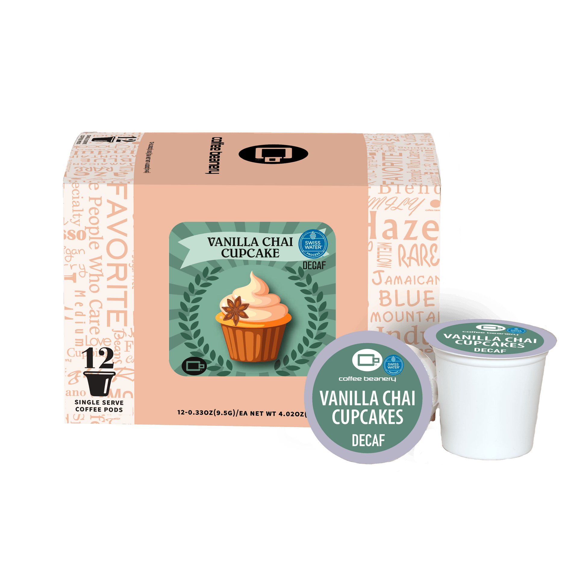 Coffee Beanery Exclusive 12ct Pods / Decaf / Automatic Drip Vanilla Chai Cupcake Flavored Coffee | May 2026