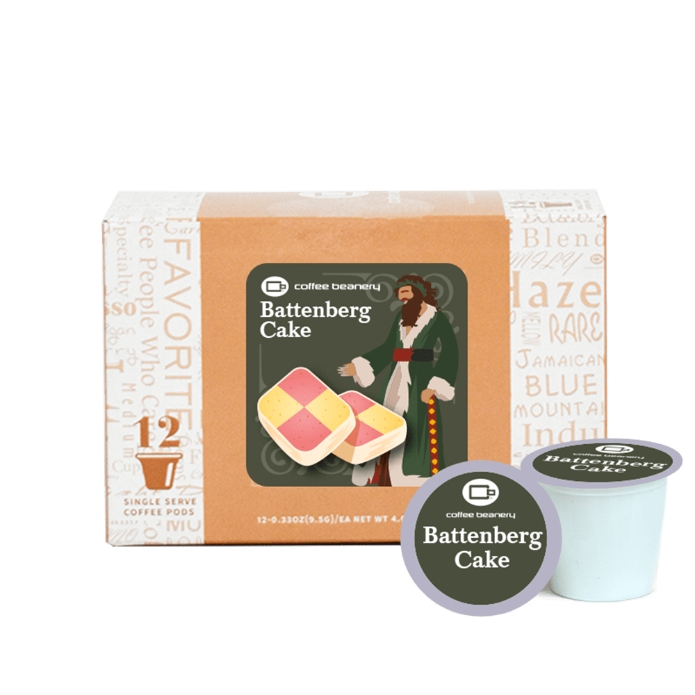 Coffee Beanery Exclusive 12ct Pods / Regular / Automatic Drip Battenberg Cake Flavored Coffee | December 2025