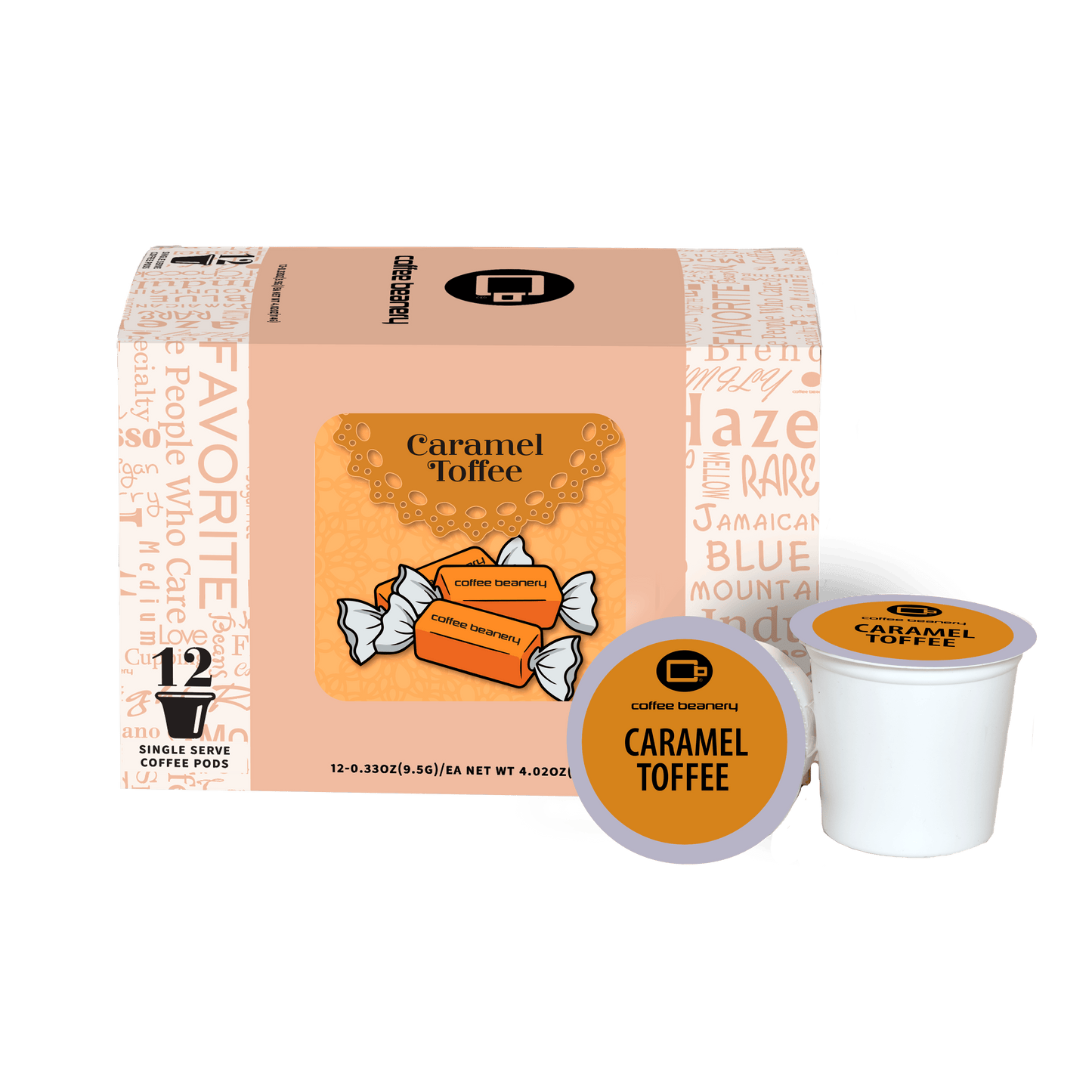 Coffee Beanery Exclusive 12ct Pods / Regular / Automatic Drip Caramel Toffee Flavored Coffee | August 2026
