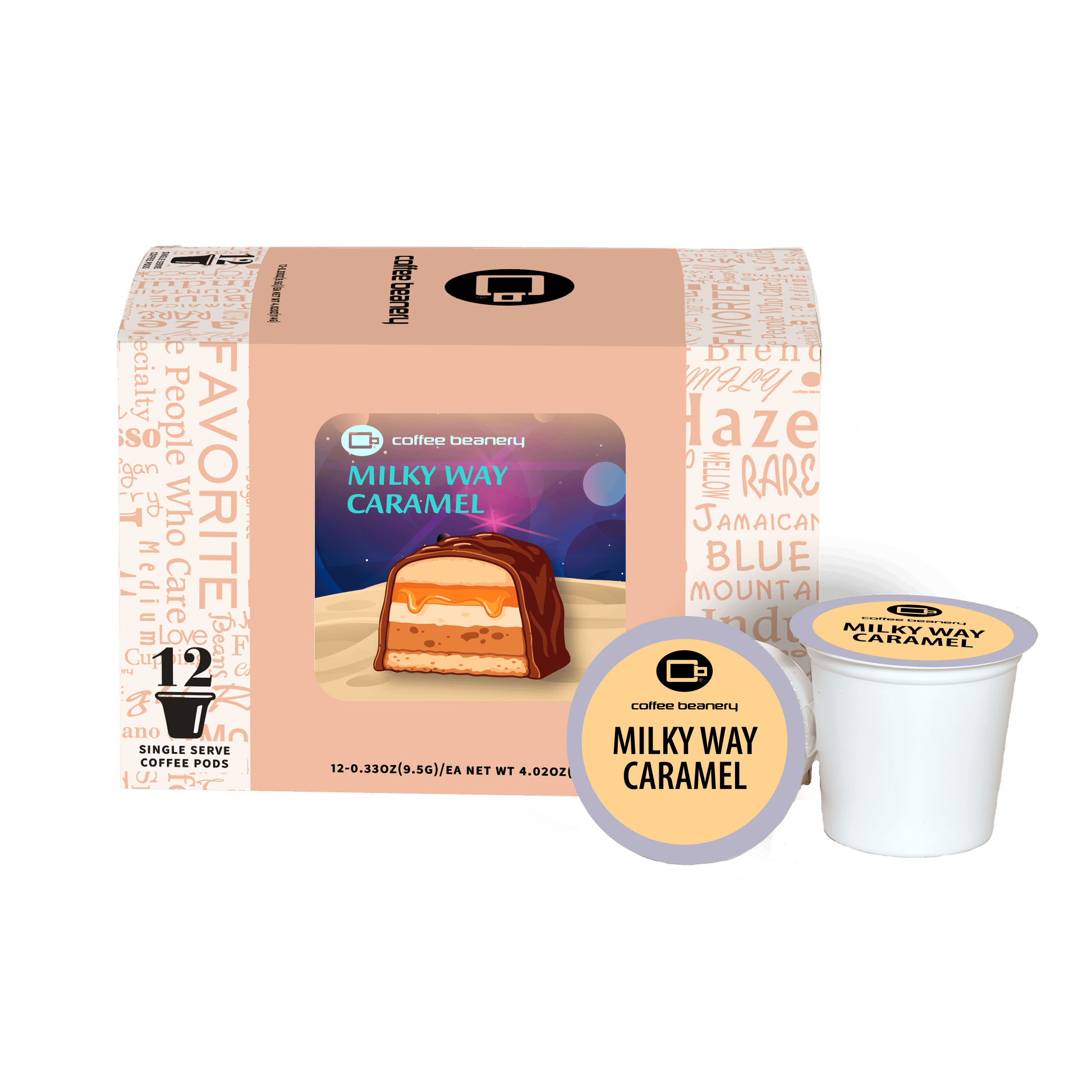 Coffee Beanery Exclusive 12ct Pods / Regular / Automatic Drip Milky Way Caramel Flavored Coffee | June 2026