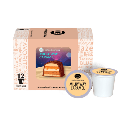 Coffee Beanery Exclusive 12ct Pods / Regular / Automatic Drip Milky Way Caramel Flavored Coffee | June 2026