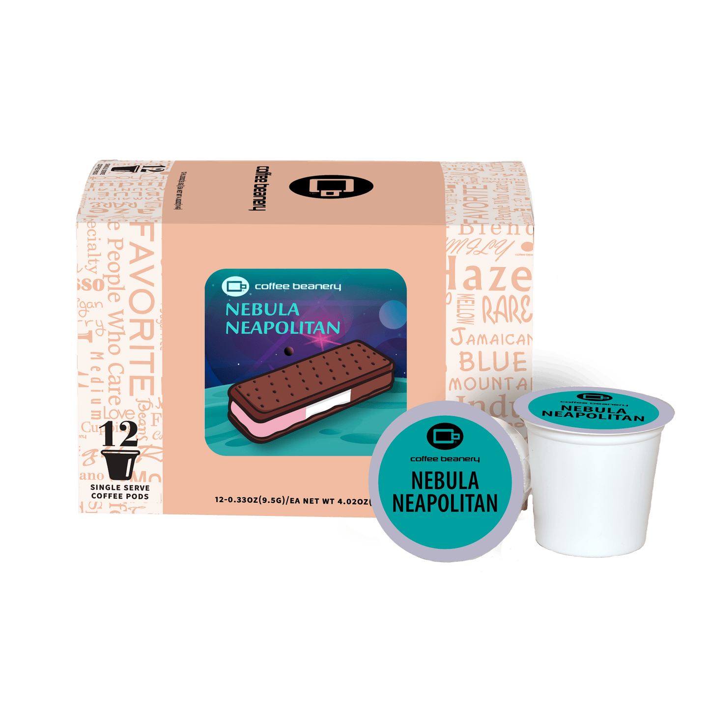Coffee Beanery Exclusive 12ct Pods / Regular / Automatic Drip Nebula Neapolitan Flavored Coffee Flavored Coffee | June 2026