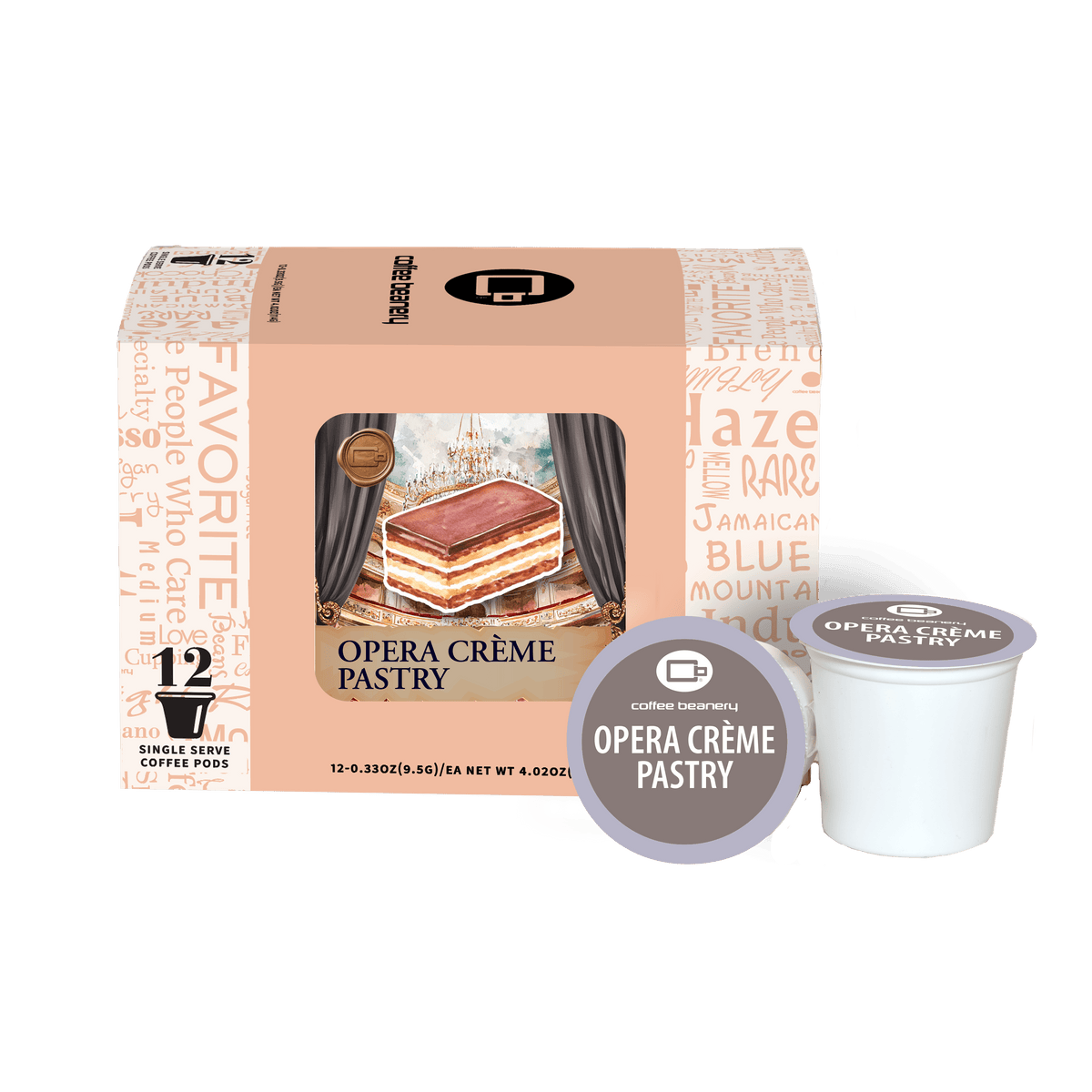 Coffee Beanery Exclusive 12ct Pods / Regular / Automatic Drip Opera Crème Pastry Flavored Coffee | October 2026 VIP