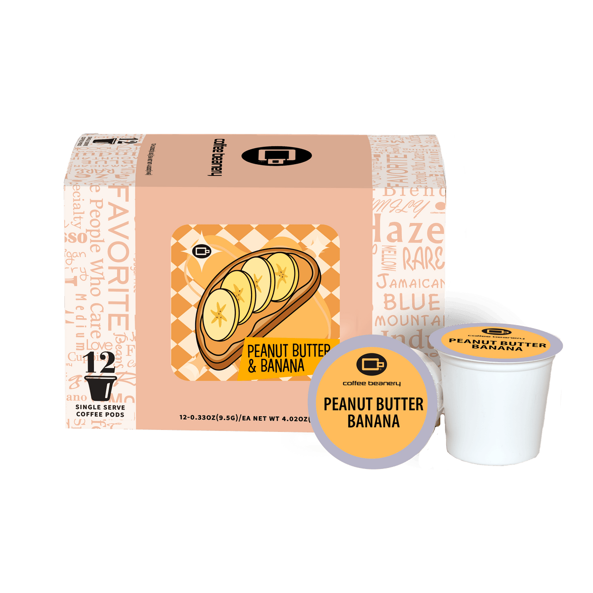 Coffee Beanery Exclusive 12ct Pods / Regular / Automatic Drip Peanut Butter and Banana Flavored Coffee | September 2026