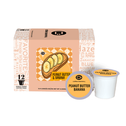 Coffee Beanery Exclusive 12ct Pods / Regular / Automatic Drip Peanut Butter and Banana Flavored Coffee | September 2026