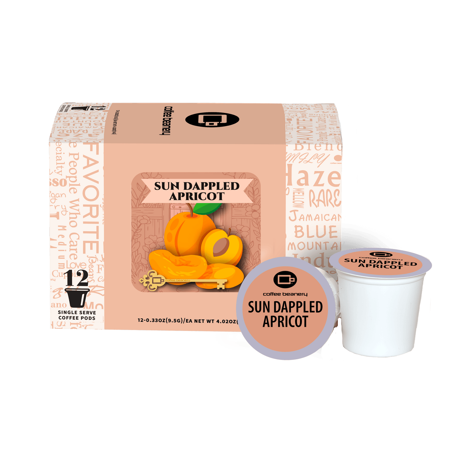 Coffee Beanery Exclusive 12ct Pods / Regular / Automatic Drip Sun Dappled Apricot Flavored Coffee | July 2026