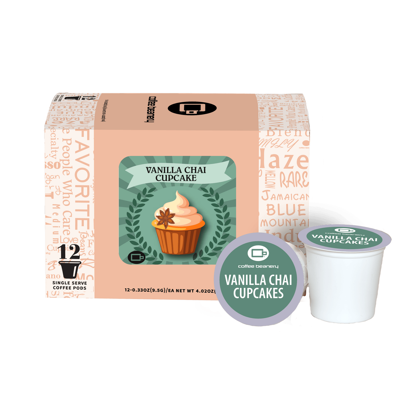 Coffee Beanery Exclusive 12ct Pods / Regular / Automatic Drip Vanilla Chai Cupcake Flavored Coffee | May 2026