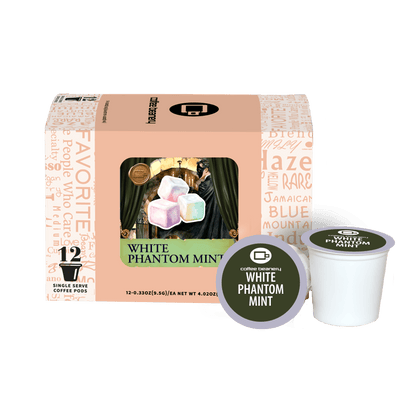 Coffee Beanery Exclusive 12ct Pods / Regular / Automatic Drip White Phantom Mint Flavored Coffee | October 2026 VIP