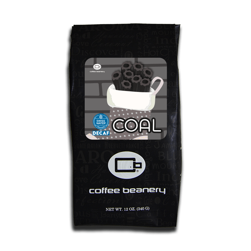 Coffee Beanery Exclusive 12oz / Decaf / Automatic Drip Black Licorice 'Coal' Flavored Coffee | December 2023